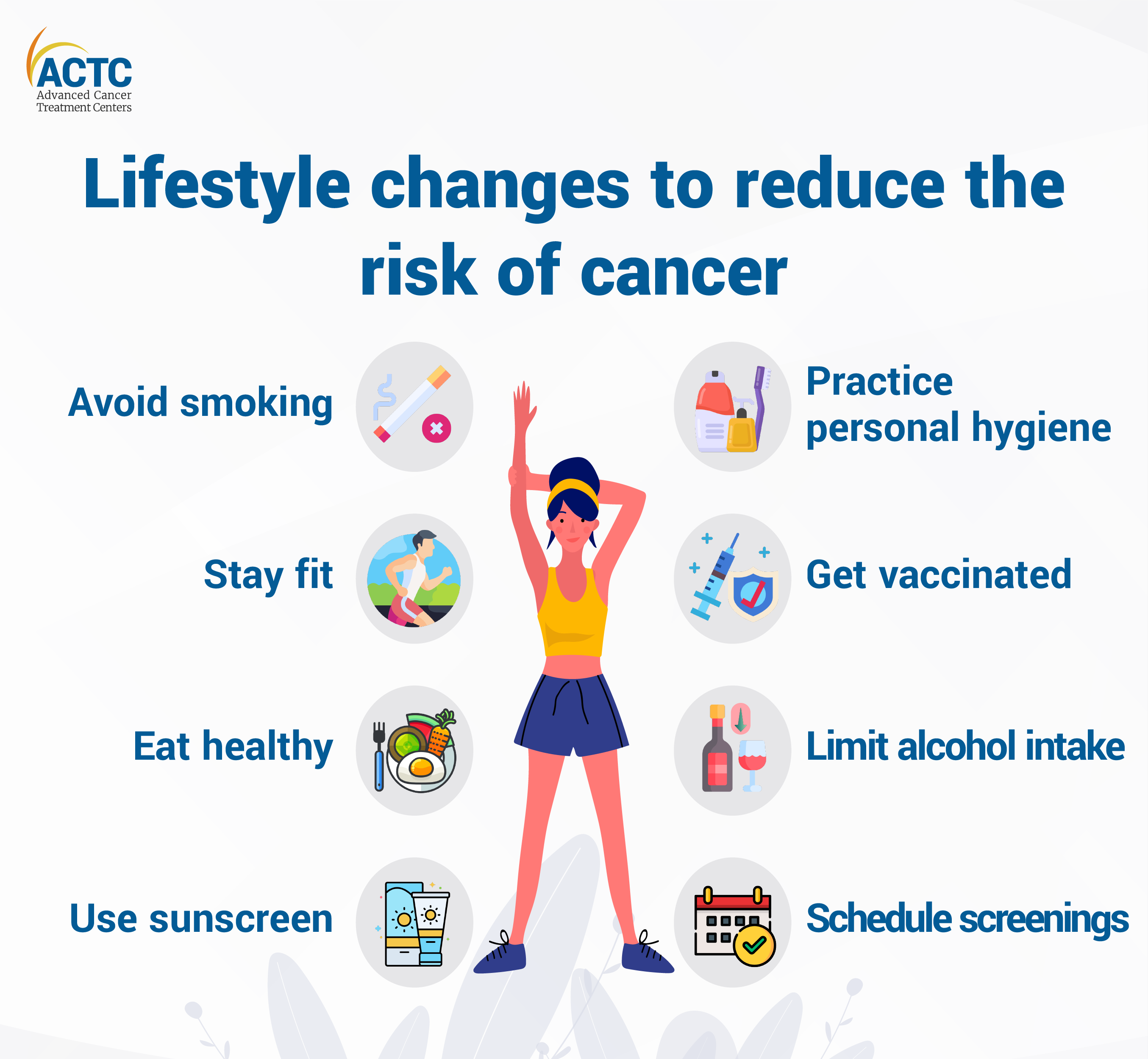 8 tips to reduce the risk of cancer