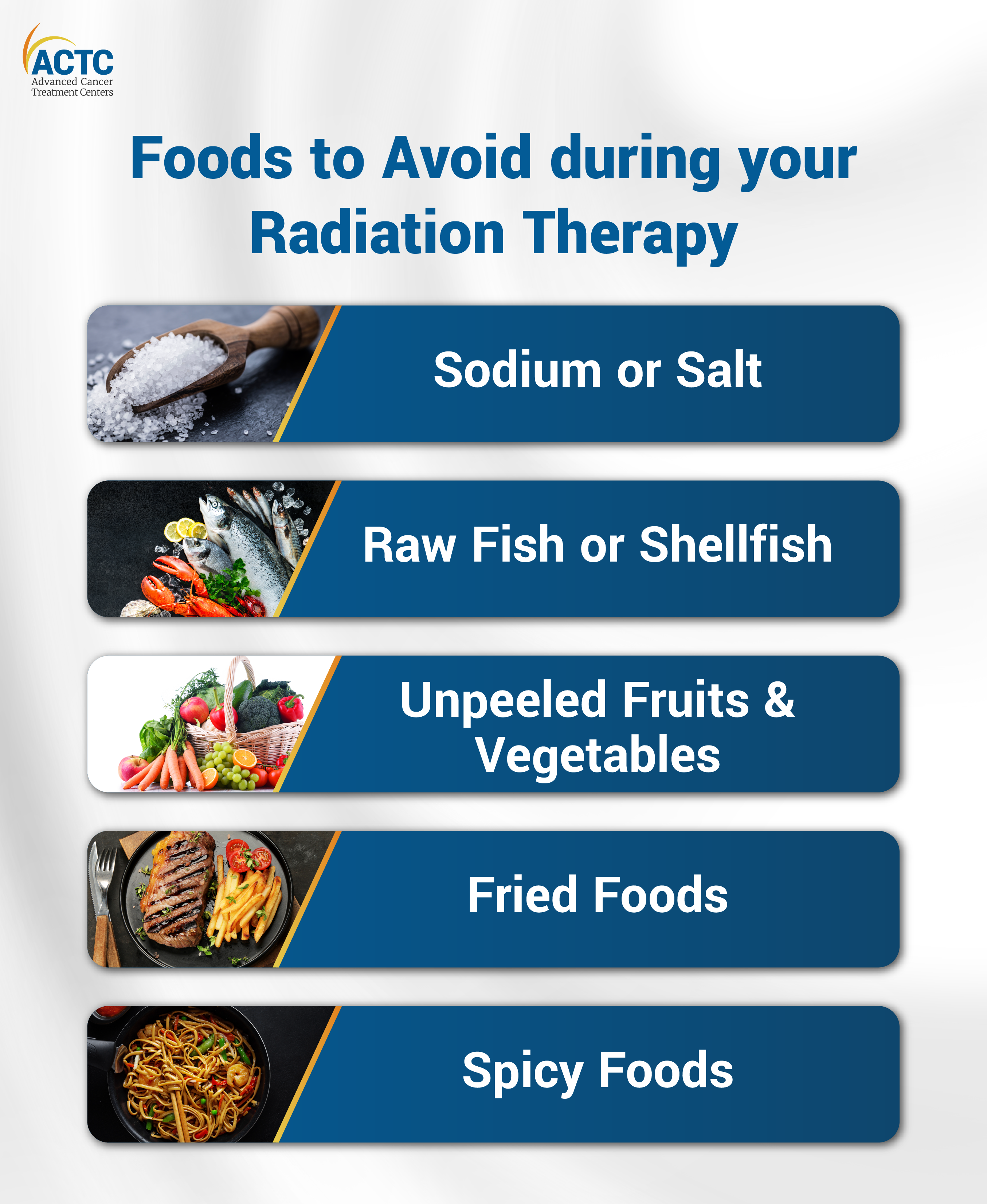 Foods to Avoid During Your Radiation Therapy